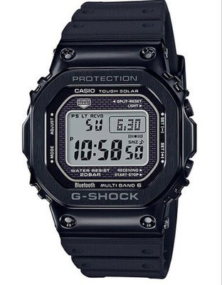 Casio G-Shock GMW-B5000G-1JF Full Metal Square Solar getestet Japan gebraucht...