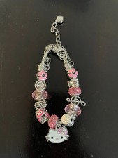 Hello Kitty Charm Bracelet Pink NEW