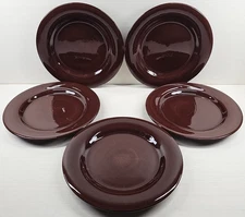5 Tabletops Unlimited Avellino Chocolate Dinner Plate Set Gallery Brown Dish Lot