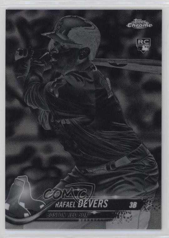 2018 Topps Chrome Negative Refractor Rafael Devers #25 ig3