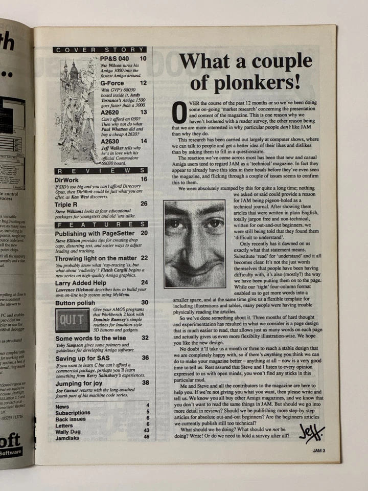 Just Amiga Monthly - JAM Magazine Issues 19-24 (1992) Very Good Condition - Rare - Image 3 of 4