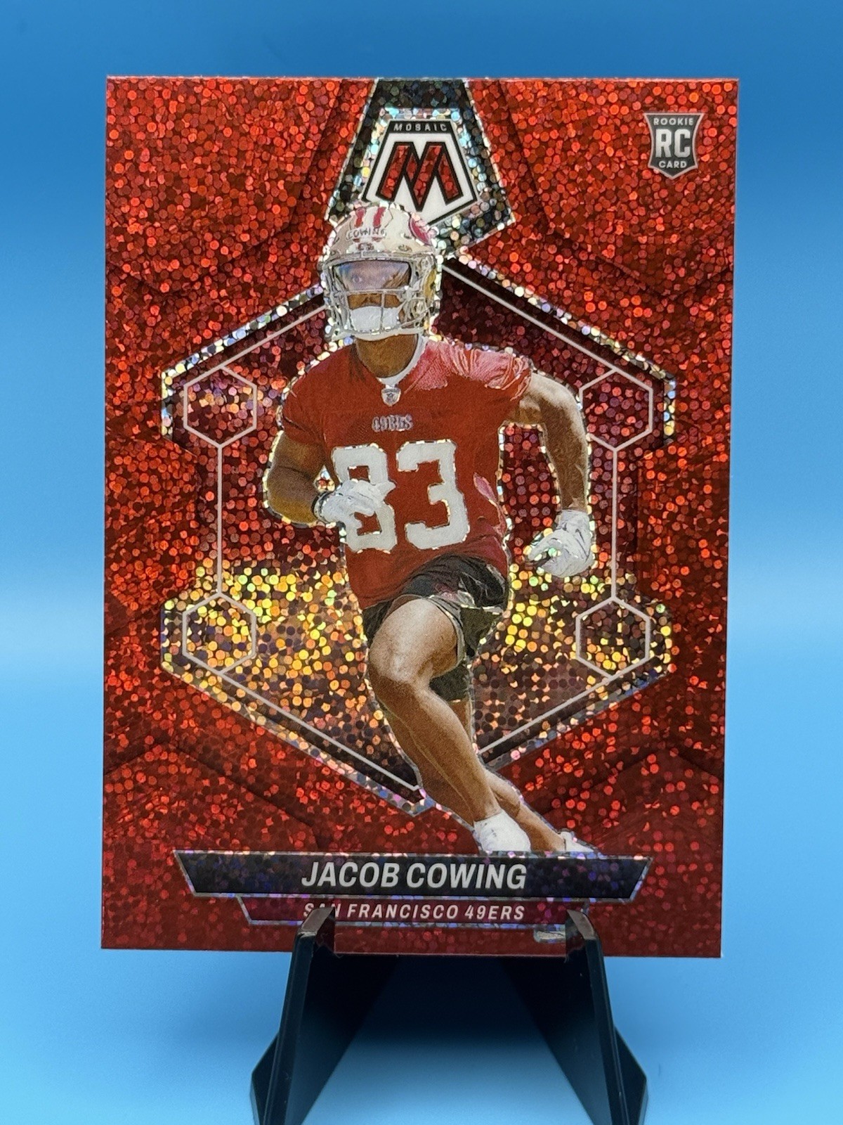 Jacob Cowing Panini Mosaic #390 Red Sparkle