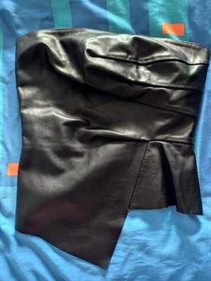 Top Echtleder Modelabel Juliana Sanmartin   Gr. 38 schwarz Brasil