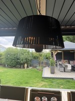 PATIO HEATER Lamp Halogen 1.5KW Lunara Hanging Lampshade Style Outdoor Deck