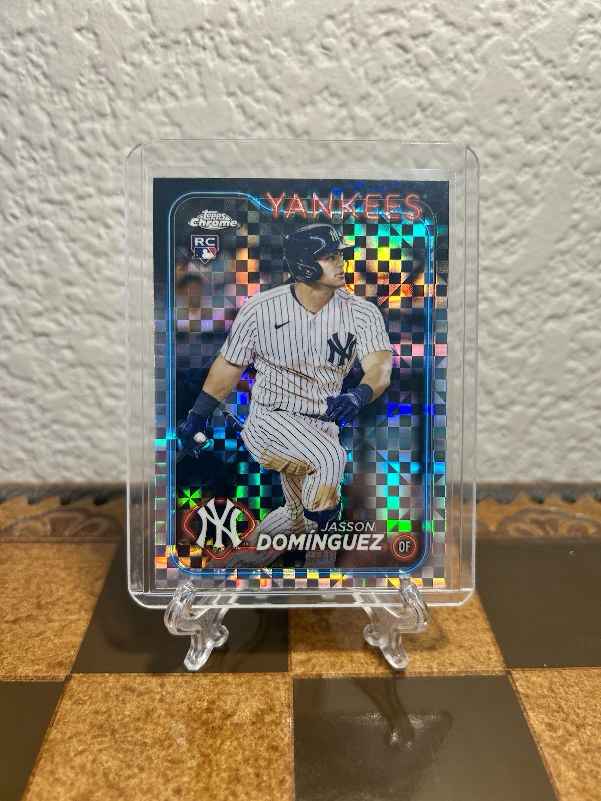 2024 Topps Chrome Jasson Dominguez Refractor X Fractor Rookie #89 Yankees🔥👽