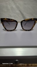 Quay Australia Tortoiseshell Cat-Eye Sunglasses Smoke Gradient Lenses