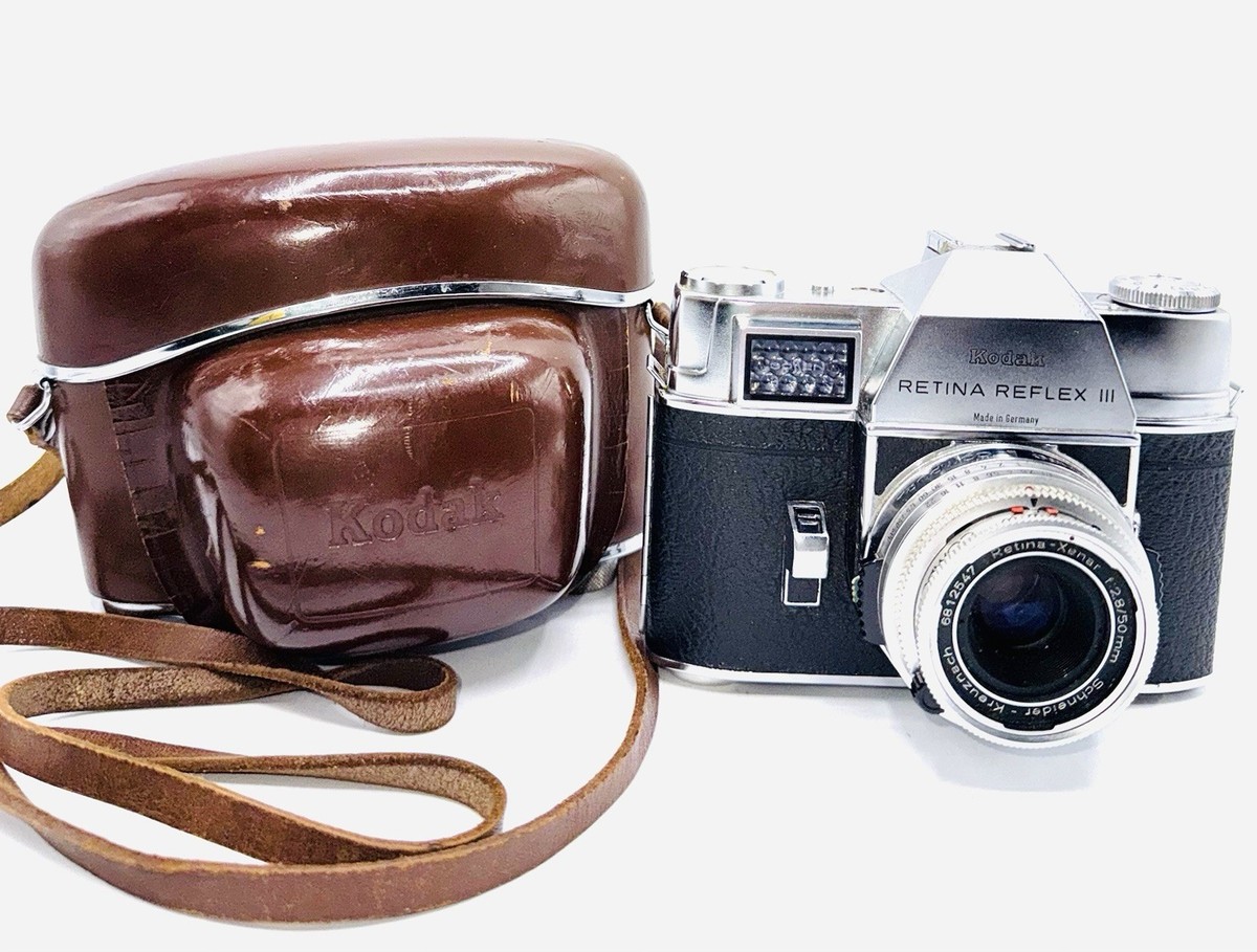 フィルムカメラ KODAK RETINA REFLEX lll Ysarex 50mm f2.8 Kodak Retina Reflex III 35mm Film Camera w 50mm f/2.8 Fixed Focal