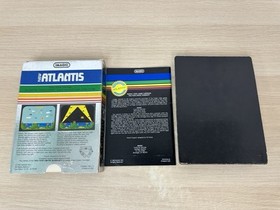 Atlantis 1982 Intellivision Complete w/ Game Box Manual Overlays Tested & Works