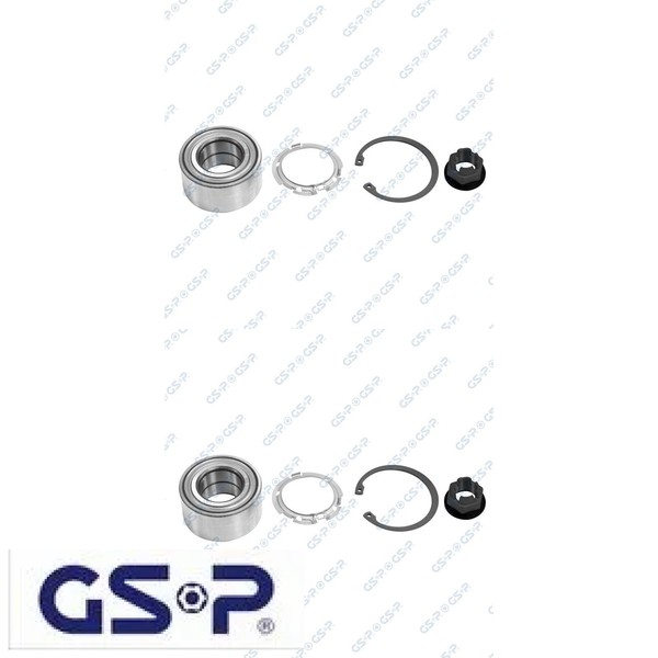 2X Radlagersatz GSP GK6561 2 Radlager Satz Links Rechts Vorderachse Vorne-image