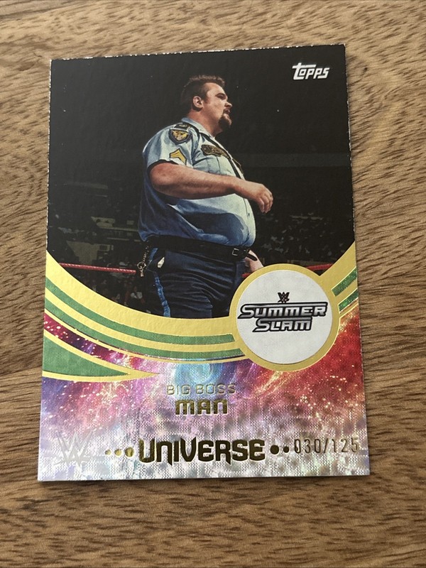 2025 Topps Universe WWE #289 Big Boss Man Green Electric #/125 PWE