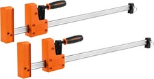 JORGENSEN 24-inch Bar Clamps,90 Cabinet Master Parallel Jaw Bar Clamp Set,2-pack