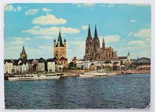 AK Postkarte - Köln am Rhein mit Dom und Groß-St.-Martin, gelaufen 1977