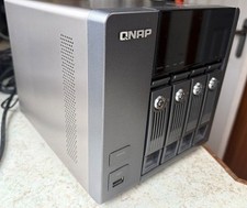 QNAP TS-410 4-Bay NAS 800MHz 256MB DDR2 Sata III Fully Working + PSU and Lead