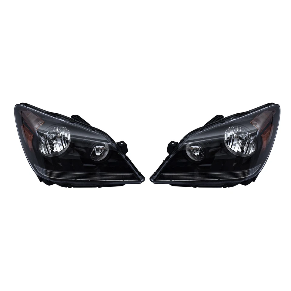 Pair Black Headlights Headlamps Assembly For 2005-2010 Honda Odyssey LEFT&RIGHT Foto 3 de 4