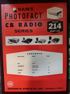 Sams Photofact CB Radio Series CB-214