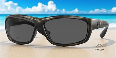 COSTA DEL MAR 6S9020 45 Saltbreak Wetlands Gray 65 mm Men's Sunglasses