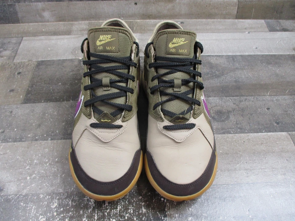 Nike LeBron 18 Low Shoes Mens Size 10 Olive Purple Air Max Viotech CW3153-200 - Image 3 of 4