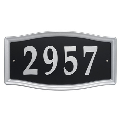 Whitehall Products 11199 Easy Street Address Plaque-Silver 15.5X8X0.5