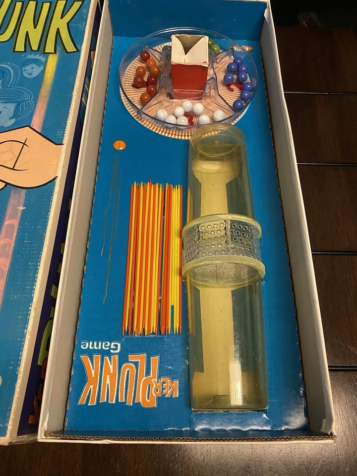 Vintage 1967 Ideal Co. Kerplunk Retro Game - Complete In Box /Colored Marbles - Image 2 of 4
