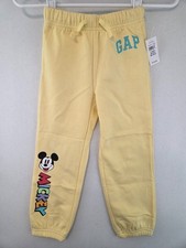 Gap babyGap  Disney Mickey Mouse Relaxed Logo Pull-On Joggers NWT 34.99 sz 4 Y