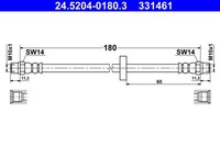 ATE 24.5204-0180.3 Bremsschlauch