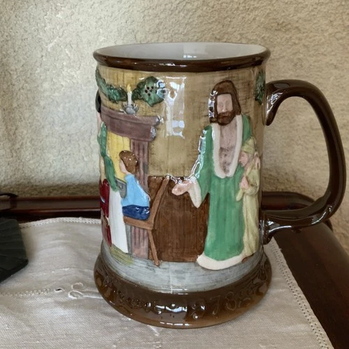 Vtg 1978 Royal Doulton John Beswick Ltd Ed Christmas Dinner Tankard Mug/Stein