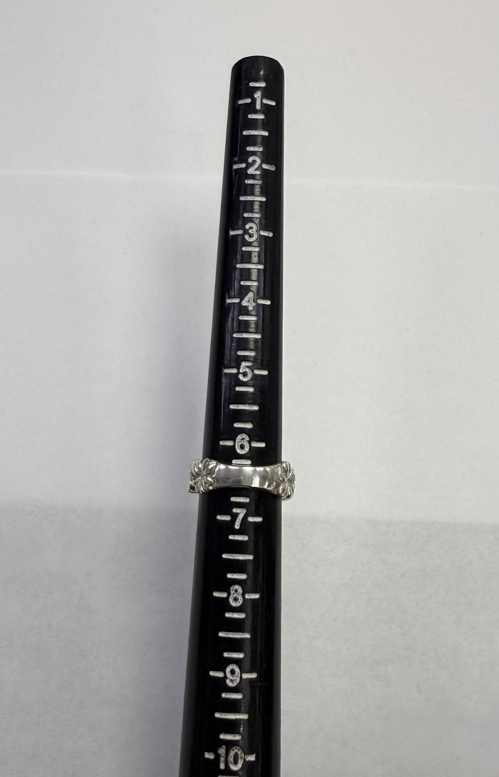 Sterling Silver Flower Pattern Ring - image 9