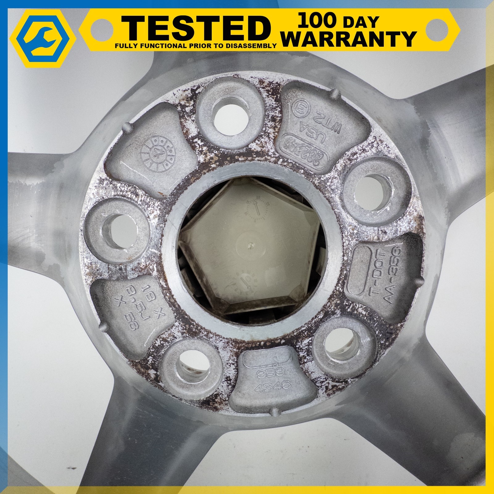 05-13 CHEVROLET CORVETTE C6 18x8.5/19x10 FRONT & REAR WHEEL RIM SET OEM