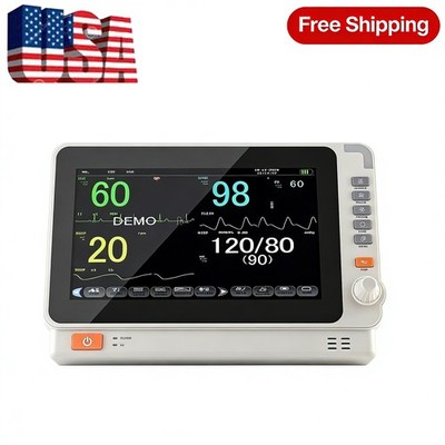 Portable Patient Monitor - 10.1'' Touchscreen 6-Parameter Vital Signs