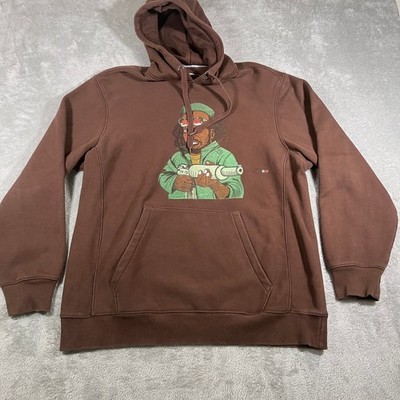 Earl Sweatshirt 'Sick' NBA Leather 2022 Tour Brown Band Merch Hoodie Mens Sz 2XL