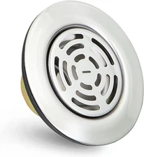 Highcraft 97I3 Flat Stainless Steel RV Mobile Shower Strainer - Drain Assembly f