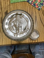 EUC VTG Planters Peanut  Glass Jar W/Lid MR. PEANUT on Top And Bottom