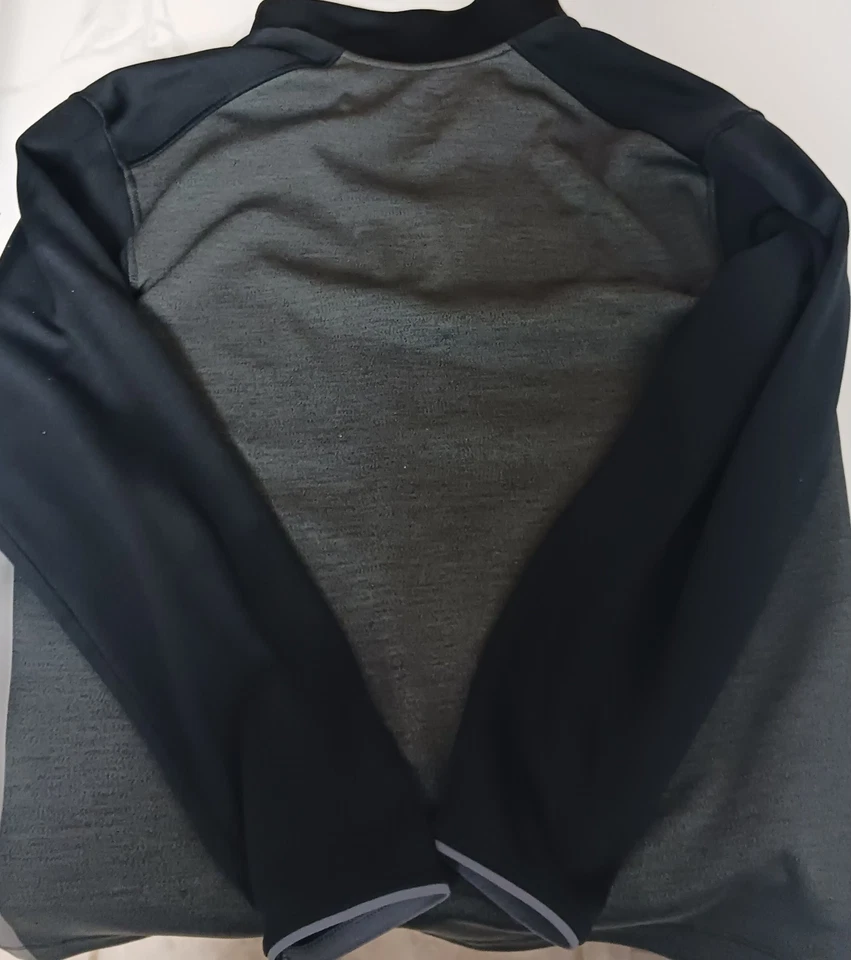 Nike Dri-Fit Georgia Bulldogs серый и черный 1/4 молнии пуловер куртка M - Изображение 2 из 4