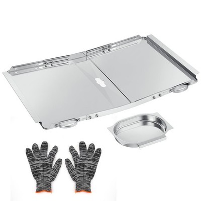 Gas Grill Grease Tray Drip Pan Universal 4 5 Burner 24 30 Inch Corrosion Resista