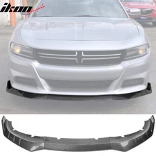 2015-2023 Dodge Charger IKON V3 Style Front Bumper Lip ABS