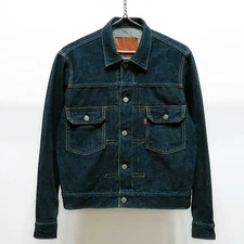 Vtg 94s Levi's 507XX 71507XX BIG E 2nd selvedge denim jacket made in japan 38sz