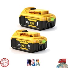 2-Pack 8000mAh 20V Battery Replacement for Max Tools - Safe  Long Lasting Power