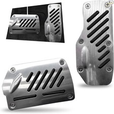 2 PCS Car Pedal Cover, Brake and Accelerator Anti-skid Pedal Cover-Black