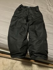 Champion Black Insulated Polyester Snow Pants Youth M 8-10 