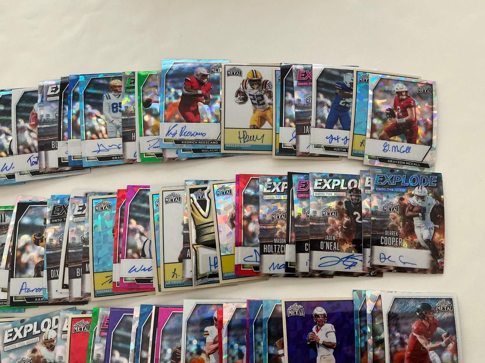 2026 Leaf Metal Football Auto Autograph #d 1/1 LOT (139) Total EVERY CARD IS 1/1 view 3
