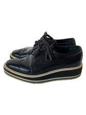 PRADA Dress Shoes Size 37 / US 7 Black Cowhide