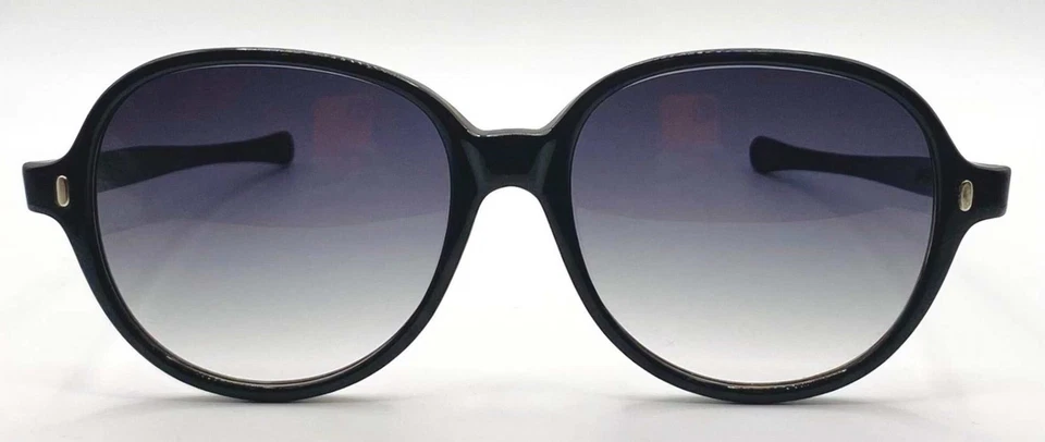 Sunmodes by SRO-Black Sunglasses w/New Custom Grey Gradient Lenses-Vintage 1960s - Image 2 of 4