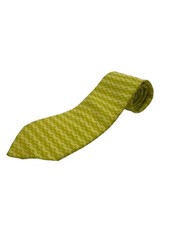 Excellent condition HERMES Tie Silk GRN All over Pattern Mens Mens