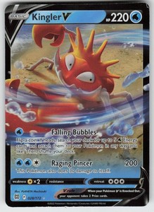 kingler pokemon card price V & Vmax 029/172 Brilliant Stars Water Water Flail (10×) Does 10 damage times the number of damage counters on Kingler 2002 Nintendo Pokemon Expedition Kingler-Holo