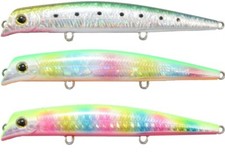 Floating minnow lur set of 3 Type: Floating Length: 100mm Weight: 9g  from Japan