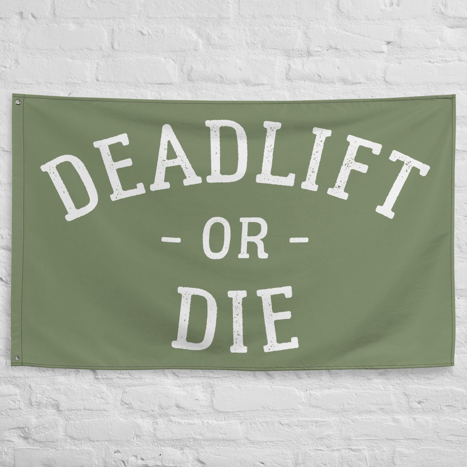 Deadlift Or Die - Funny Home Gym Banner Decor