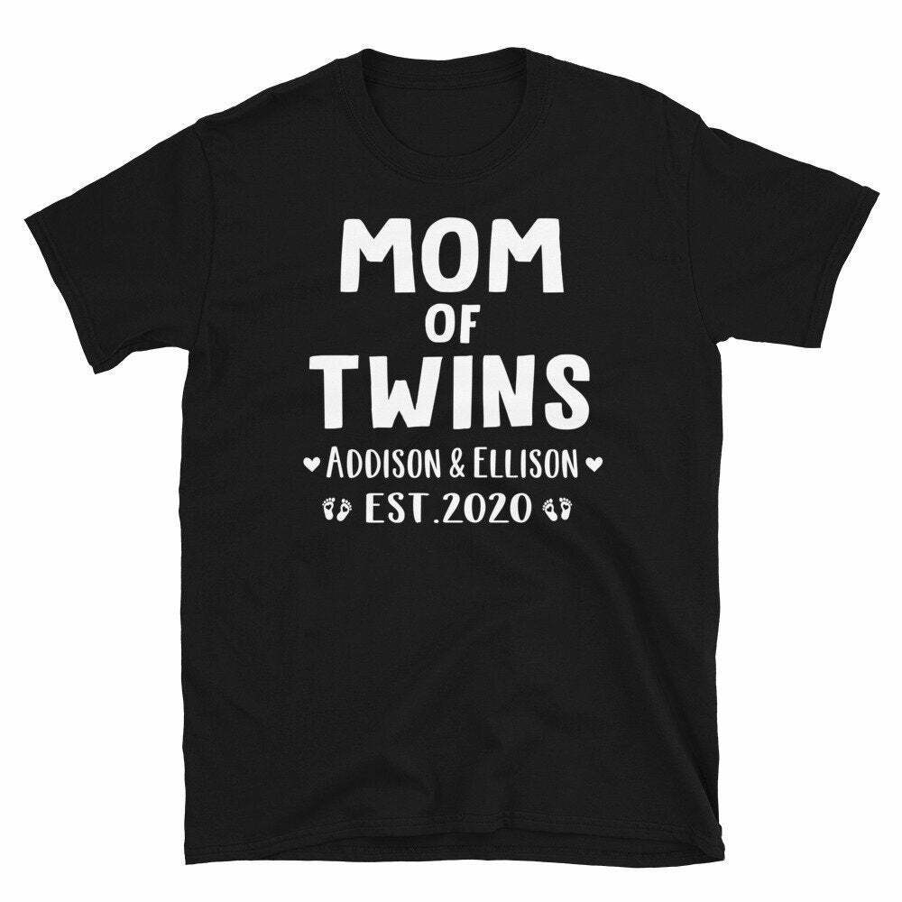 twins mama✿ Custom Mom of Twins TShirt, Mama of Twins, Twin Mom T Shirt