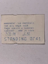 Then Jerico Concert Ticket Mark Shaw Orig Portsmouth Guildhall March 21st 1989