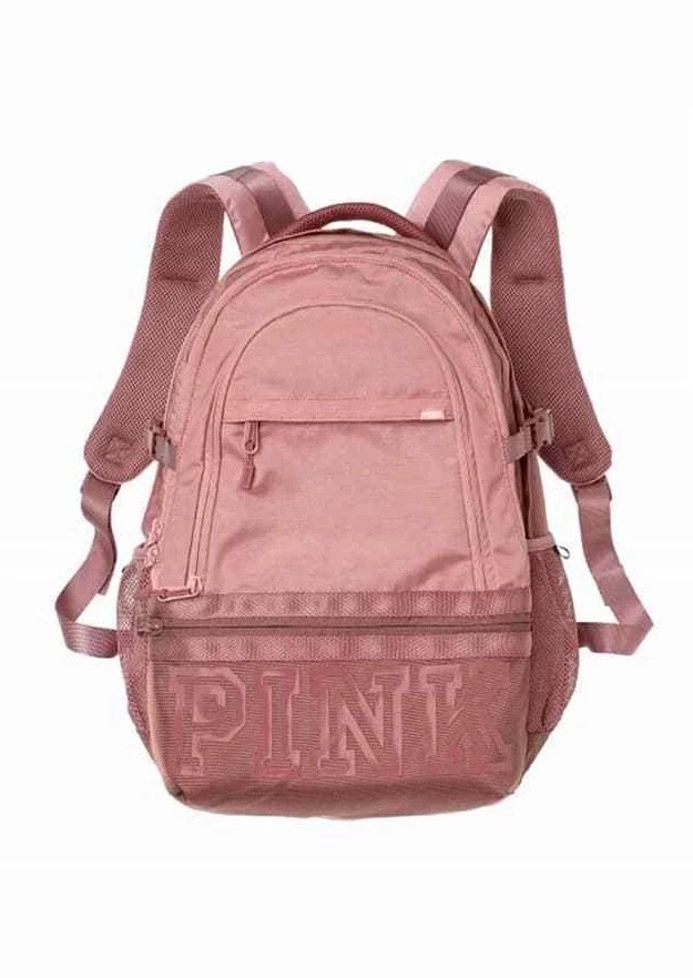 Mochila Colegial Victoria Secret Rosa 17"" Bolsillo para Laptop Varios Colores Nueva Foto 4 de 4