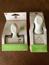 2 Martha Stewart Halloween Punches Around The Page edge  corner Cracks NIP